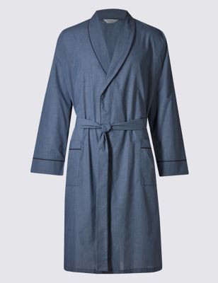 Mini Checked Dressing Gown with Belt